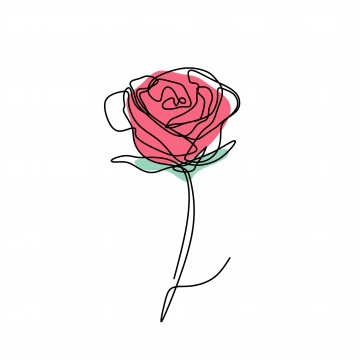 Flower Sketch PNG Images.