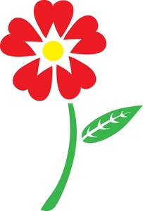 Clipart Flower With Stem.