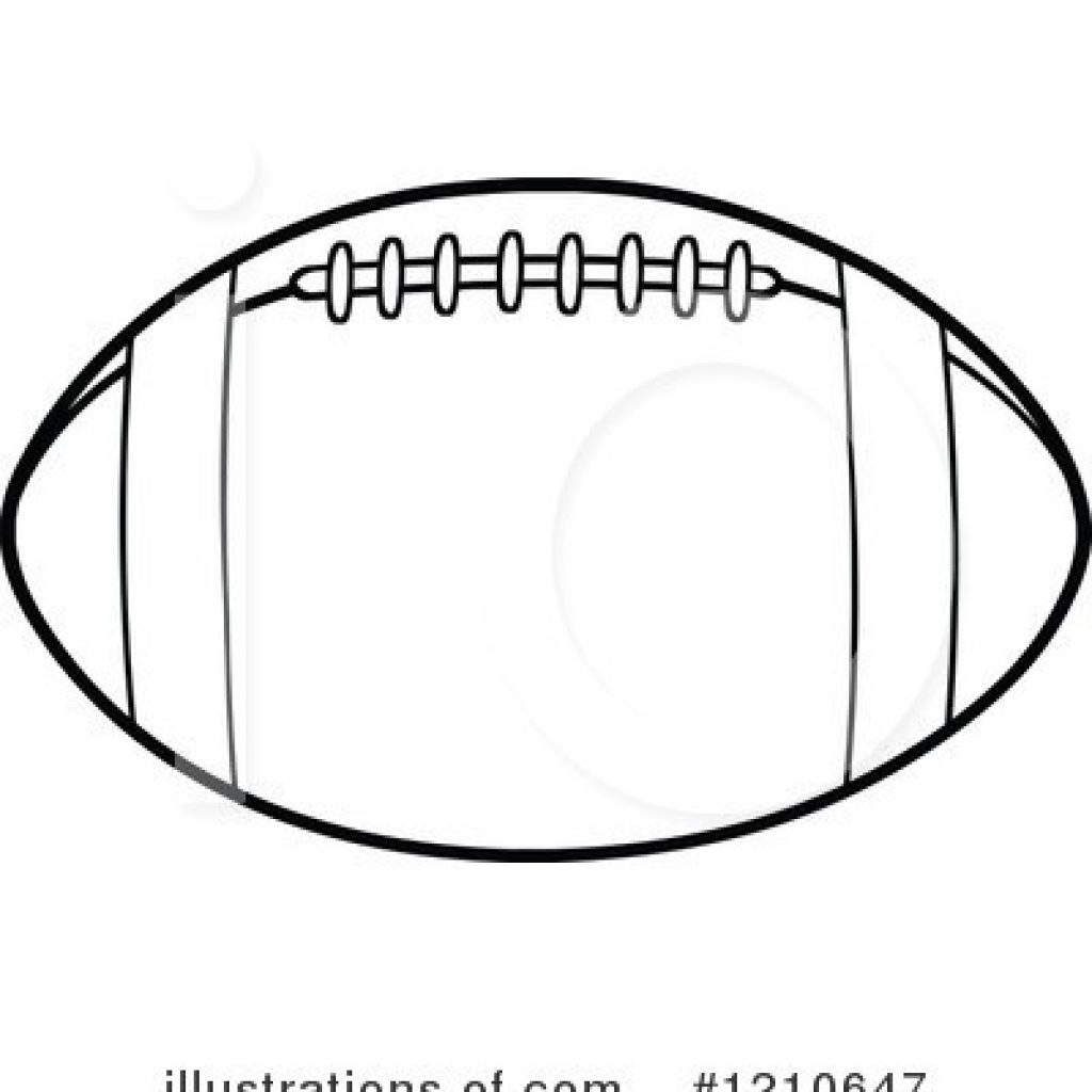 Football Outline Drawing.