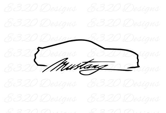 Ford Mustang Logo Drawing at PaintingValley.com.