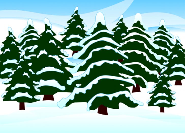 winter snow scenes free clip art.