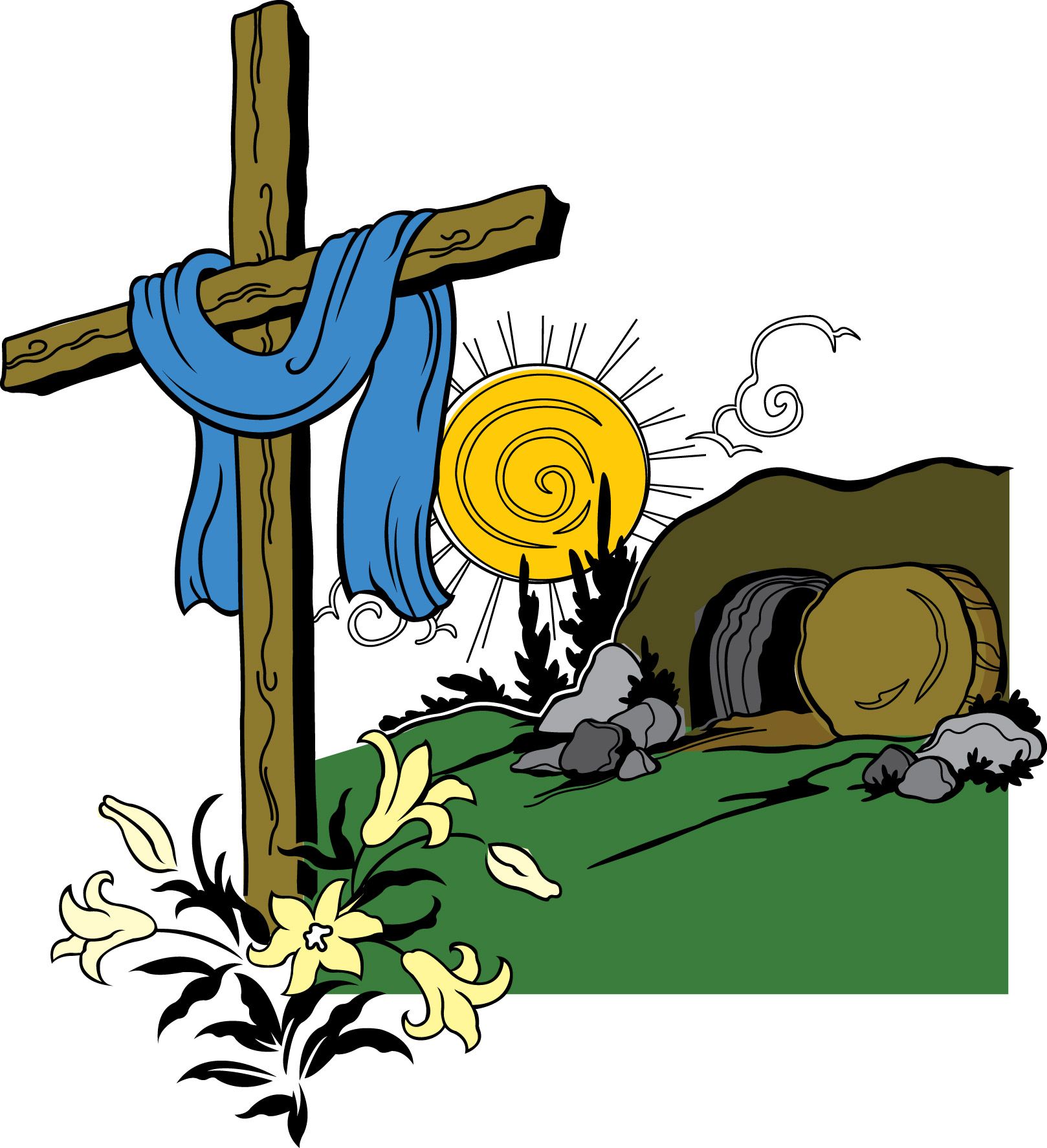 Empty Tomb Clip Art.