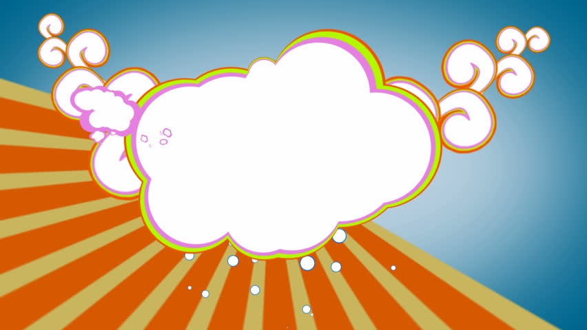 Funky Seventies Cloud Background Stock Footage Video 461698.