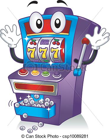 Slot machine drawing.