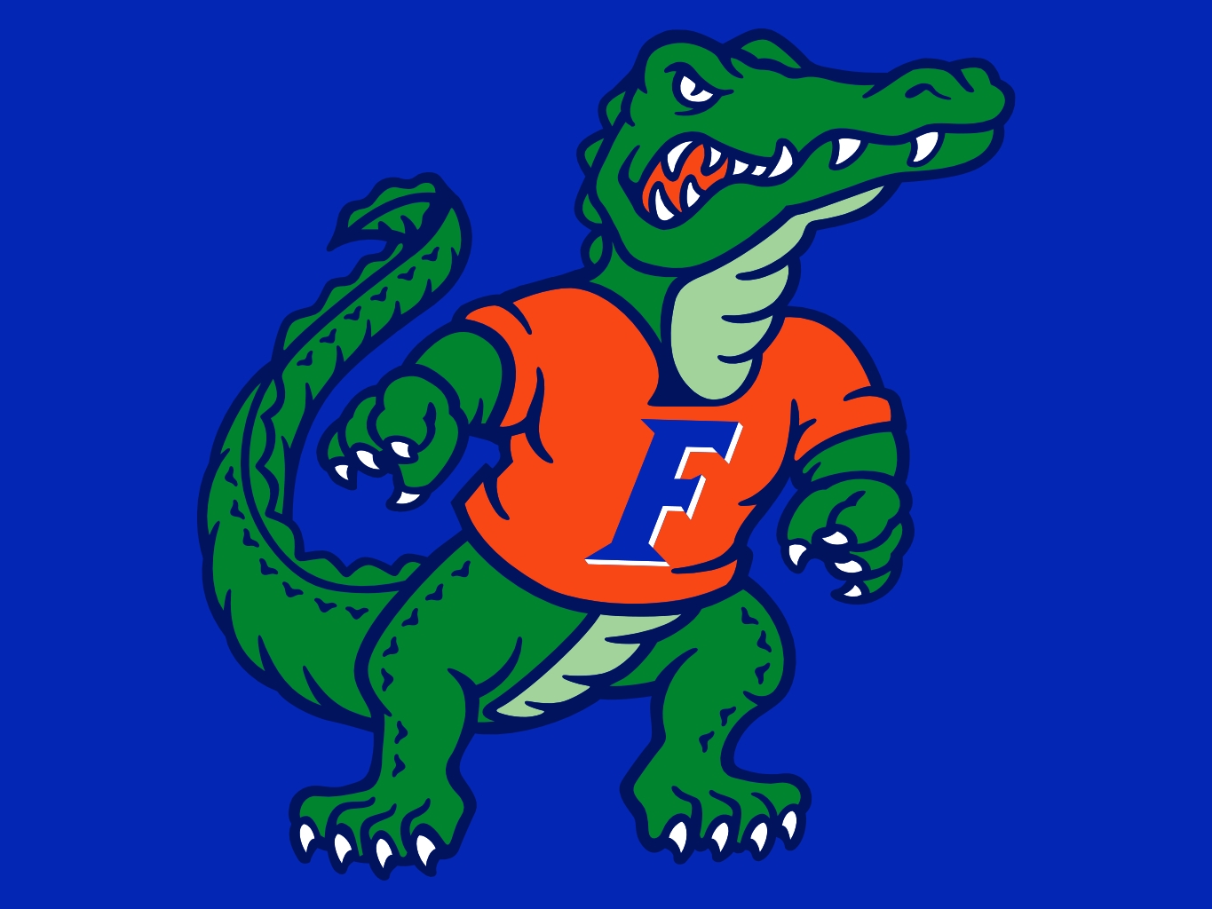 Florida gator football albert logo clipart.