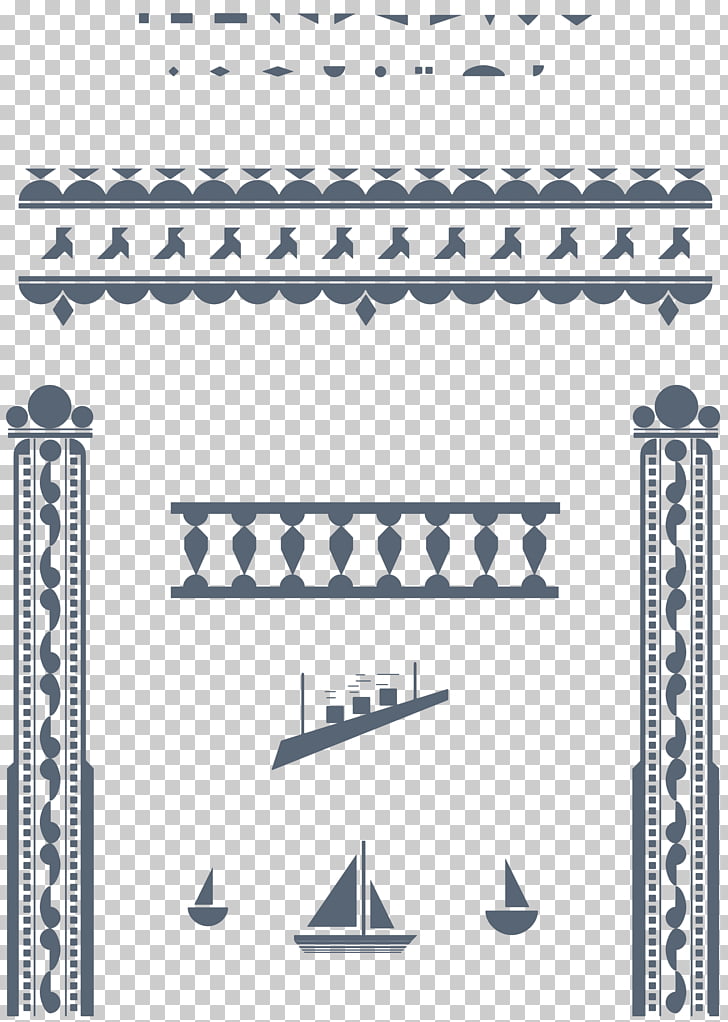 Art blog Pattern, great gatsby borders PNG clipart.