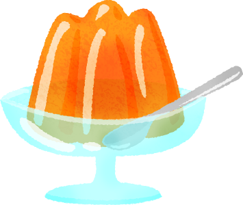 Gelatina de naranja.