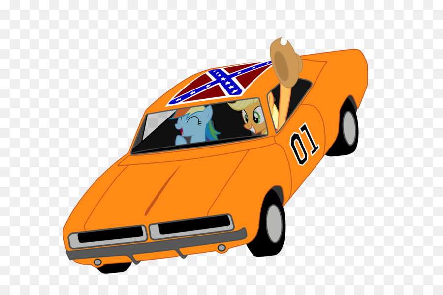 General Lee Bo Duke Car Rainbow Dash Cli #205690.