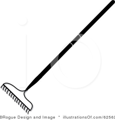 Rake Clip Art Black And White.