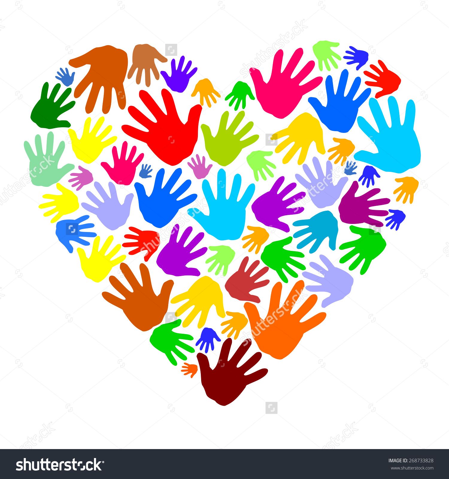 Handprint clipart heart, Handprint heart Transparent FREE.