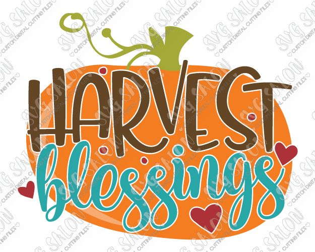 Harvest Blessings Clipart.