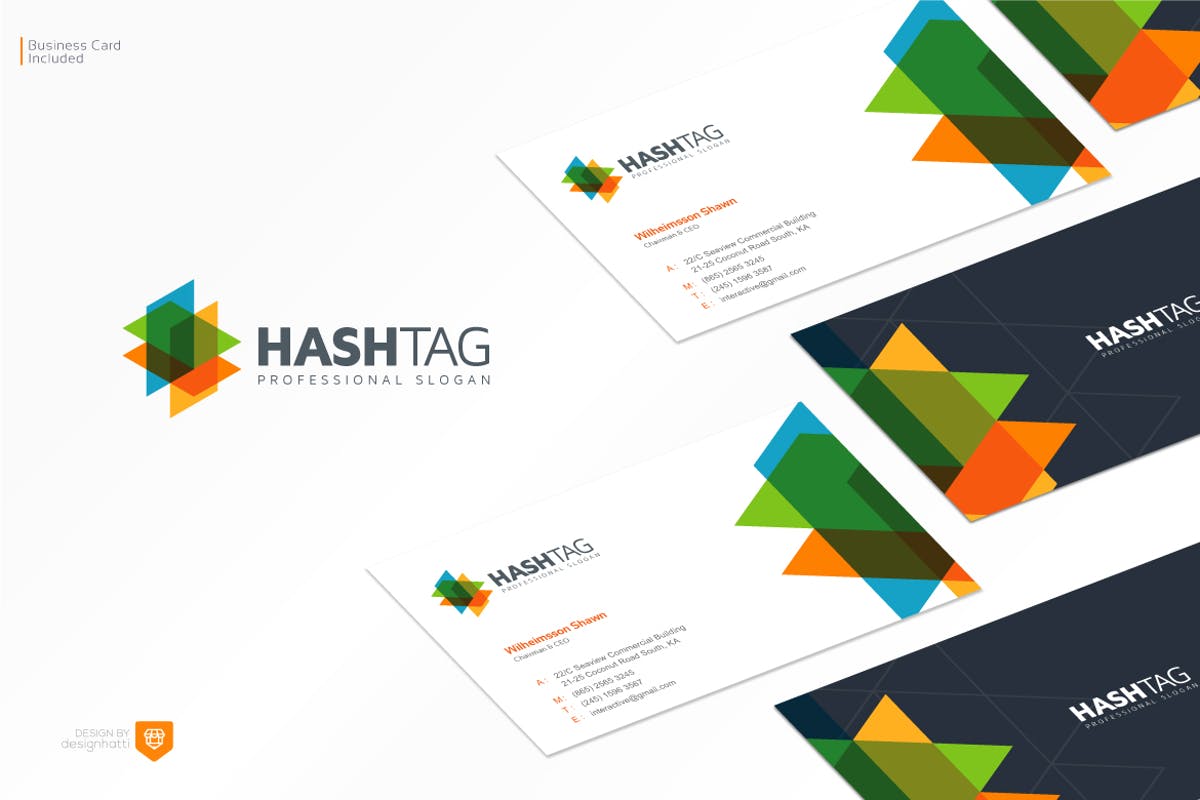 Hashtag Logo Design by designhatti on Envato Elements.