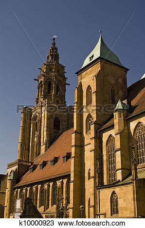 Stock Photo of Church of Saint Kilian in Heilbronn, Germany.