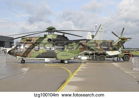 Stock Photo of Cougar Horizon early warning radar helicopter of.