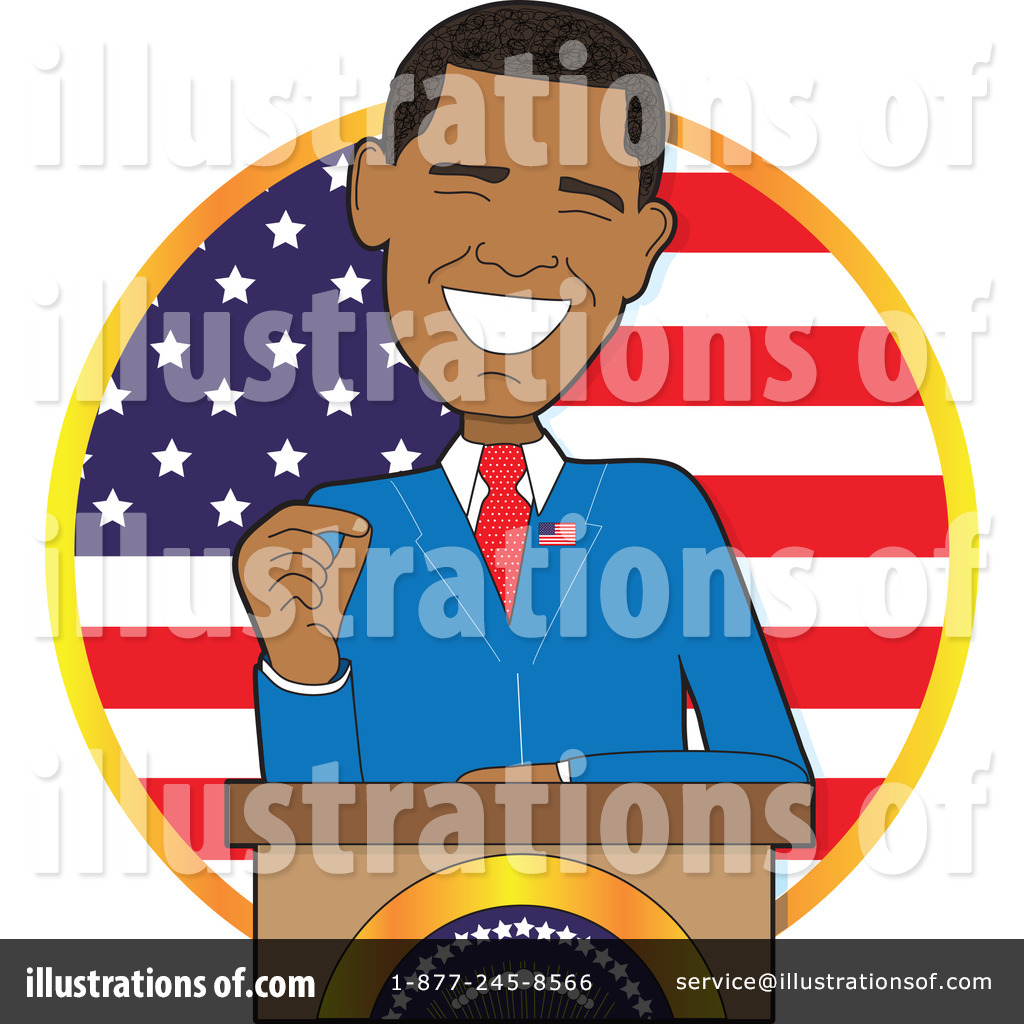 Obama Cartoons Clipart.