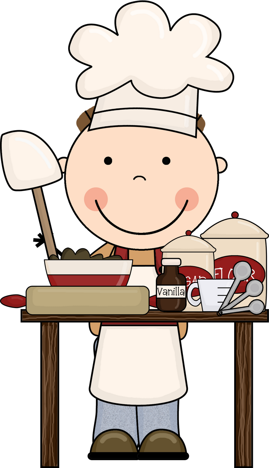 Kids cooking clip art.