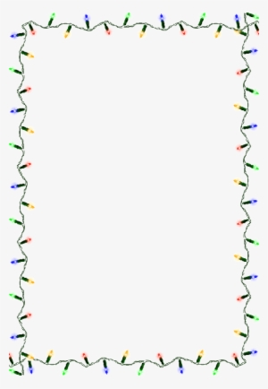 Christmas Lights Border PNG Images.