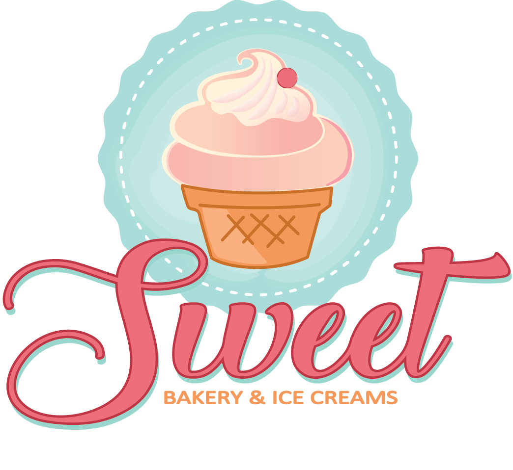 Bakery And Ice Cream Shop Logo Design.