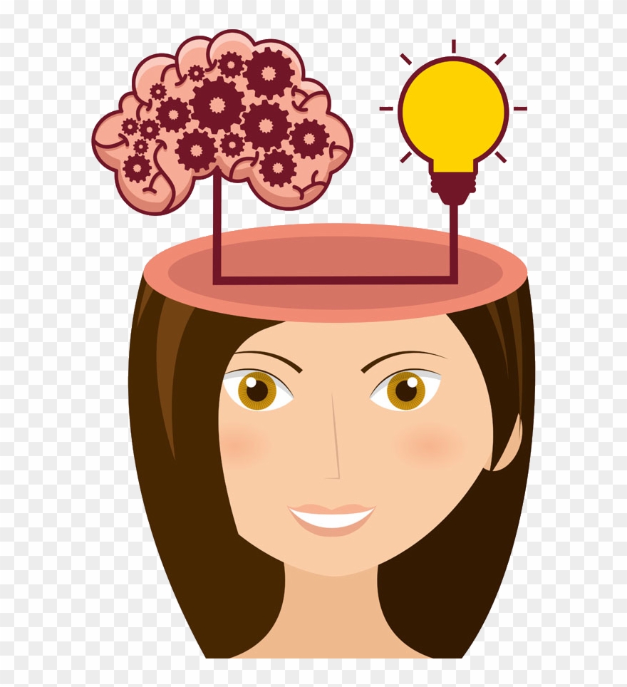 Cerebrum Icon Cartoon Beauty Thinking Image Transprent.