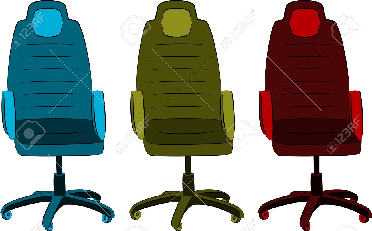 The Office Chair From Imitation Leather Stock Photo, Picture And.