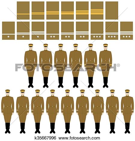 Clip Art of Insignia and uniform of the Imperia k35667996.