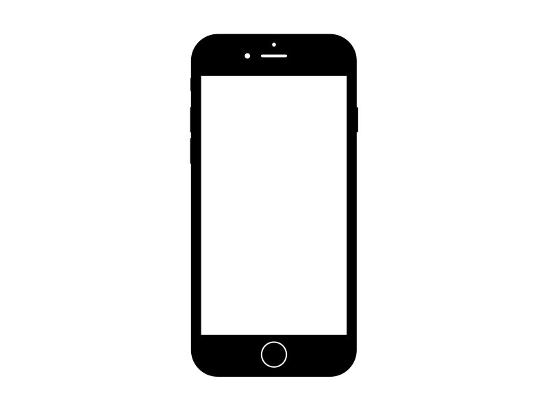 iphone template transparent.