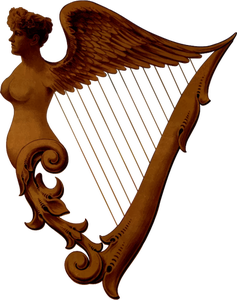 202 celtic harp clip art free.