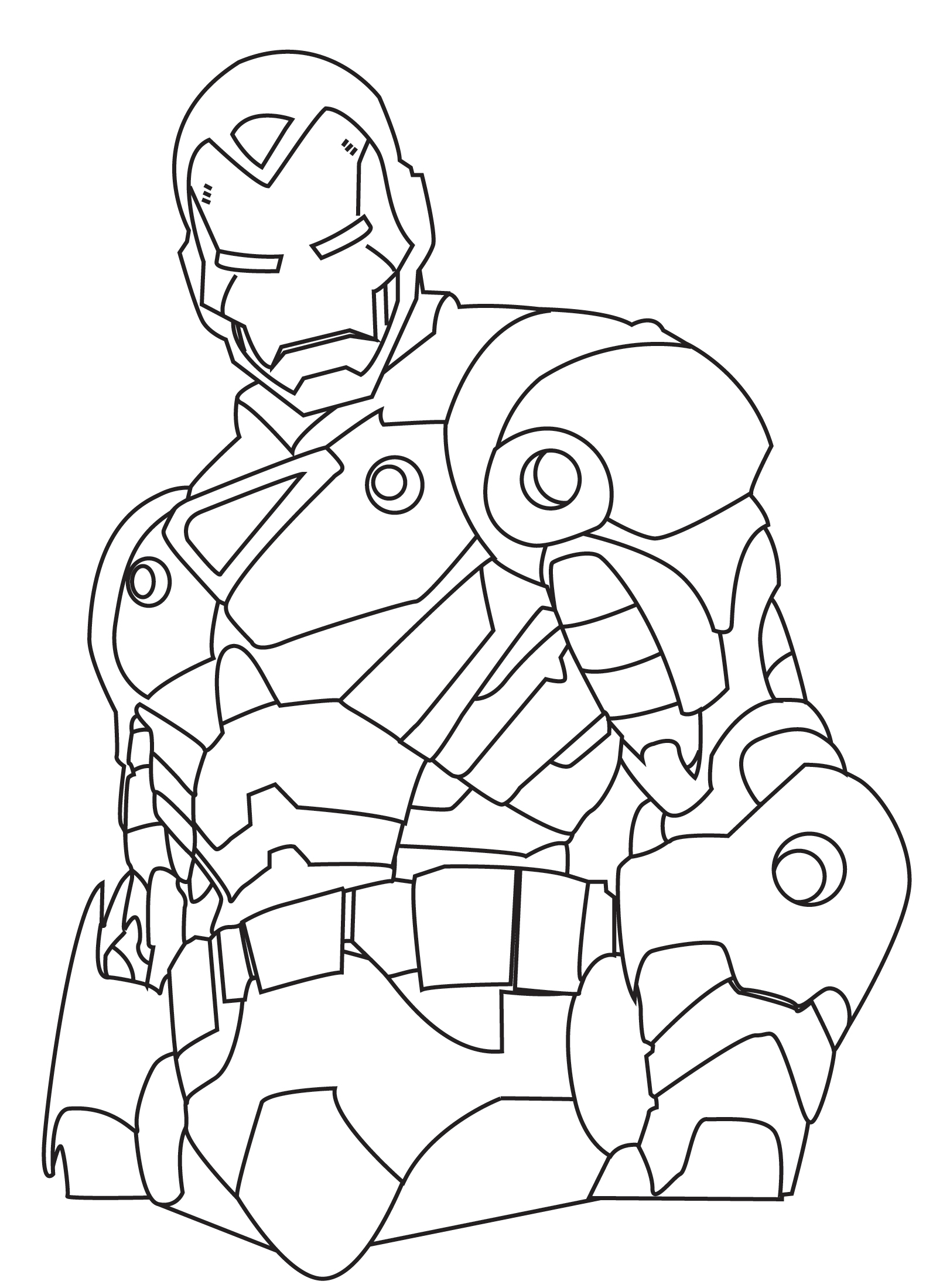 Free Iron Man Clipart Black And White, Download Free Clip Art, Free.