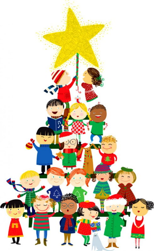 Kids Christmas Party Clipart.