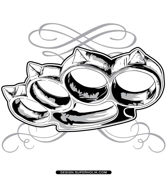 Brass Knuckle Clipart.