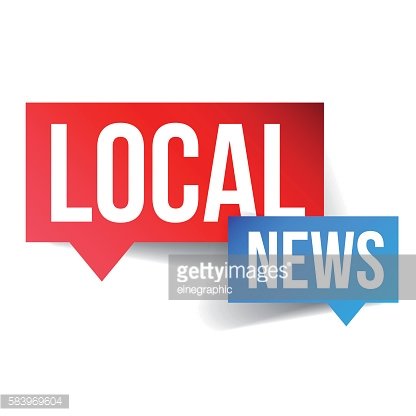 Local News icon vector Clipart Image.