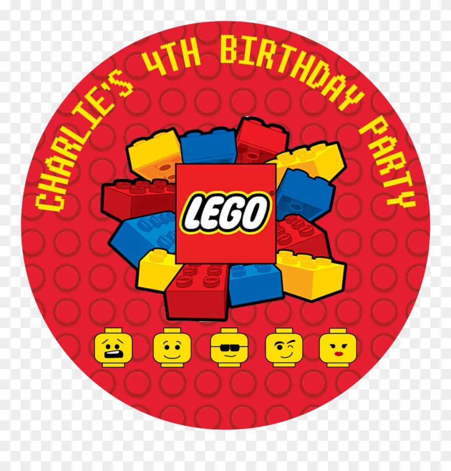 Lego Blocks Party Box Stickers.