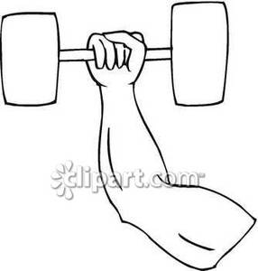 Dumbbell Image Clipart.