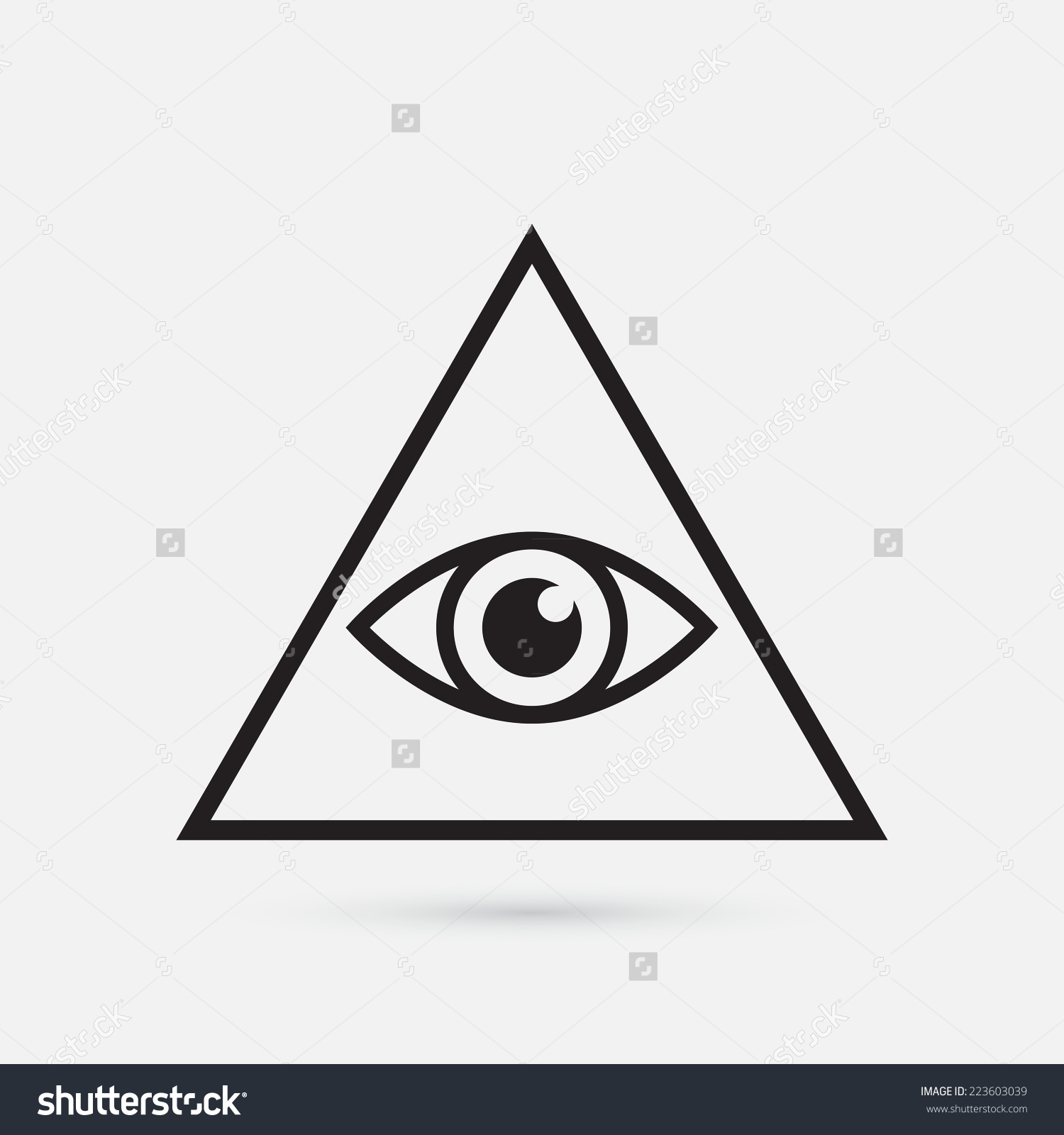 Collection of Illuminati clipart.