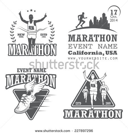 Runner Logo Stock Images, Royalty.