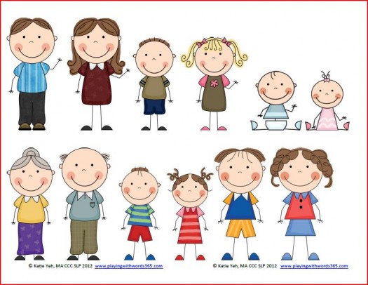 Clipart Images Of Family Members.