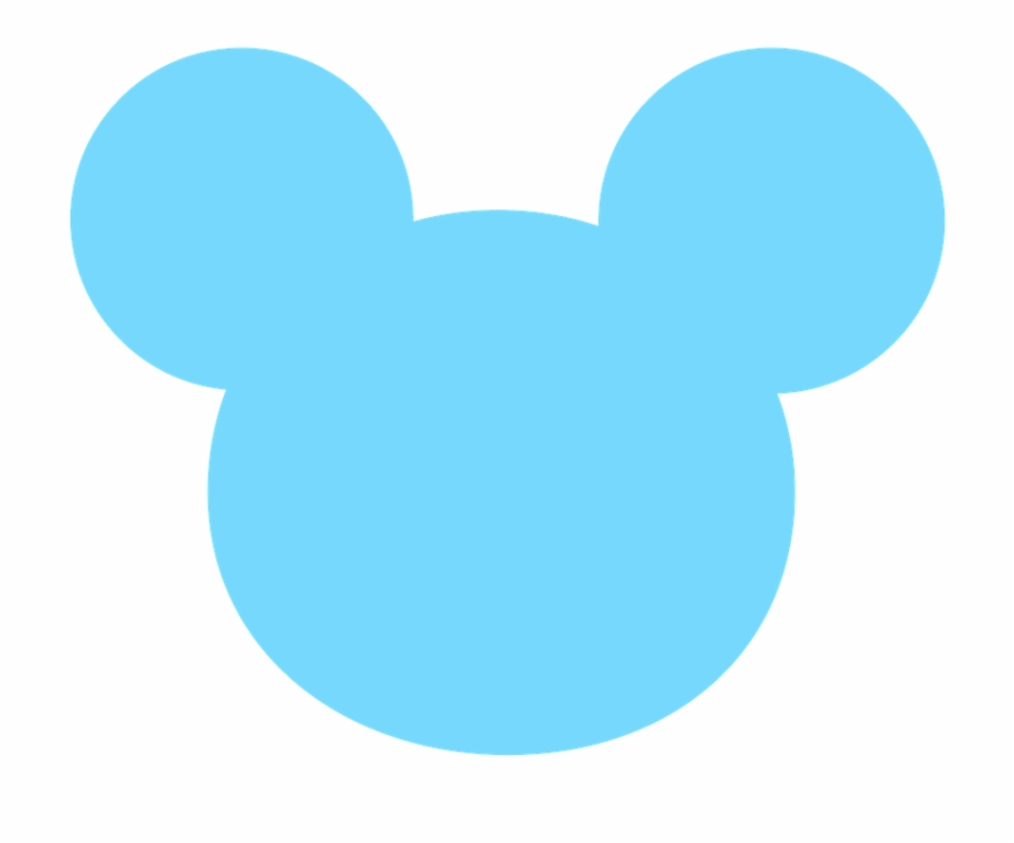 Blue Mickey Head Png.