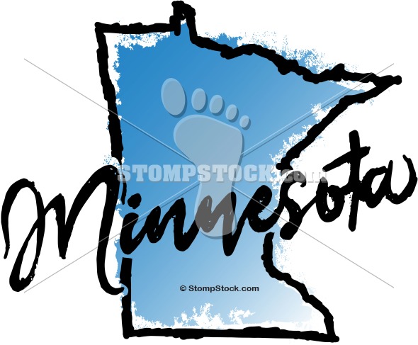 Minnesota State Graphic Clip Art.