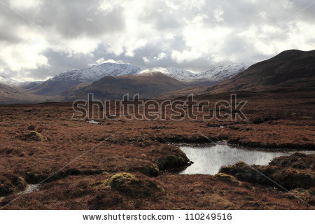 Scottish Moor Stock Images, Royalty.