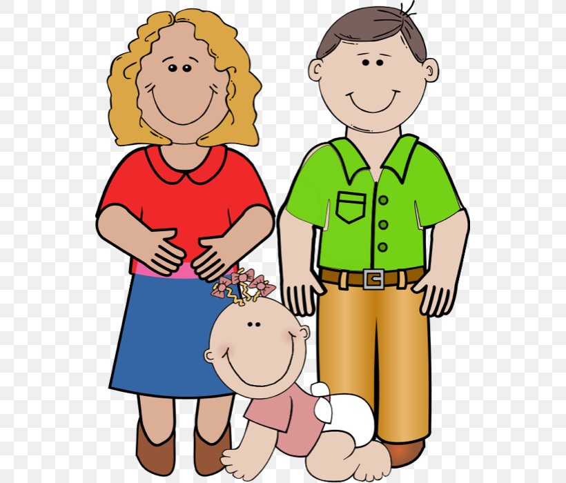 Father Mother Daughter Child Clip Art, PNG, 543x700px.