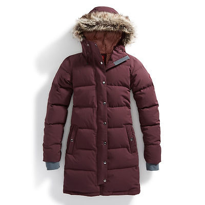 EMS Women's Klatawa Long Down Jacket Winetasting Purple XS.