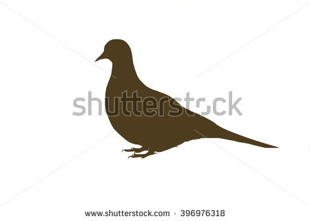 Dove Silhouette Stock Images, Royalty.