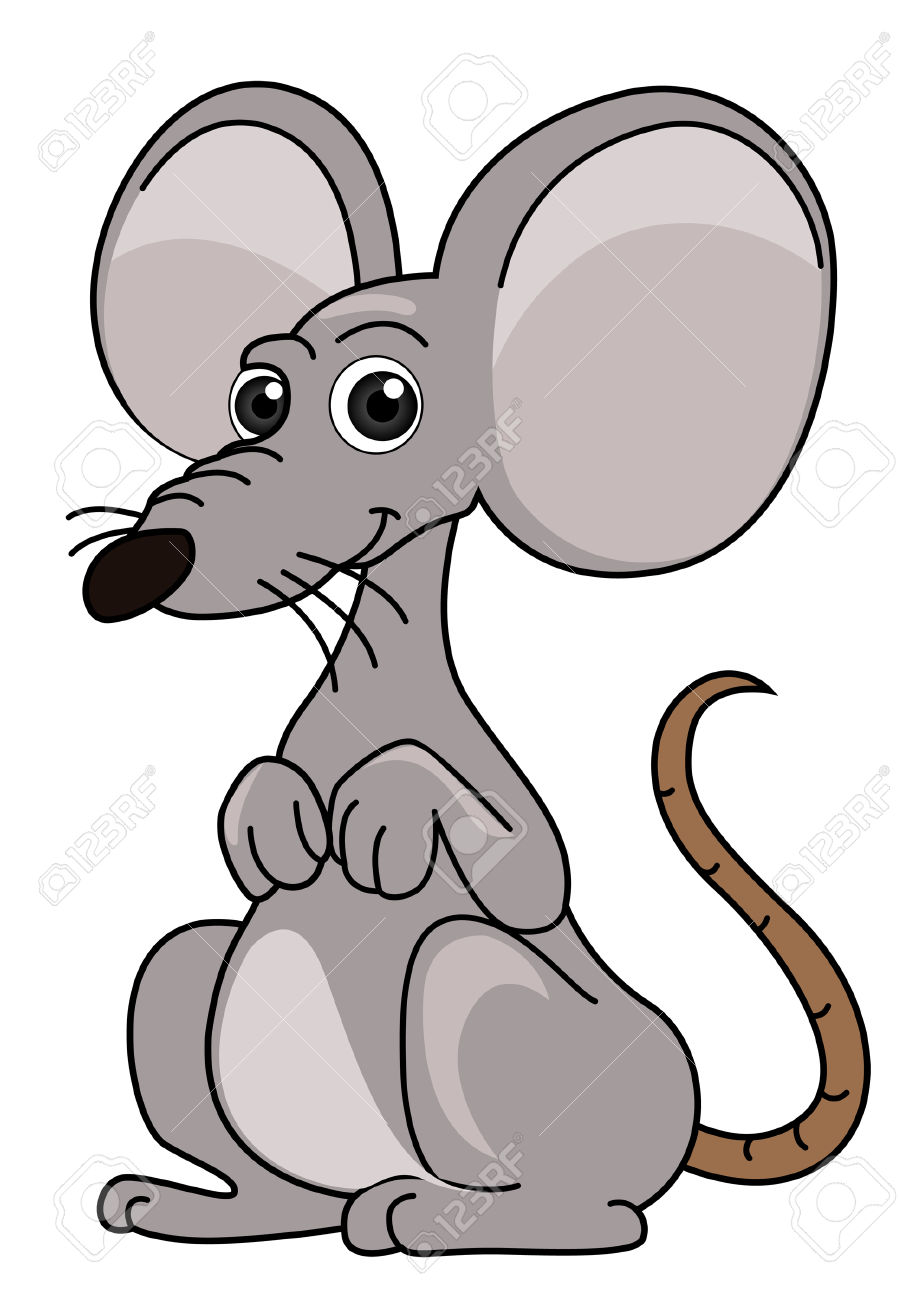 Mouse Illustration With Clipping Path Royalty Free Cliparts.