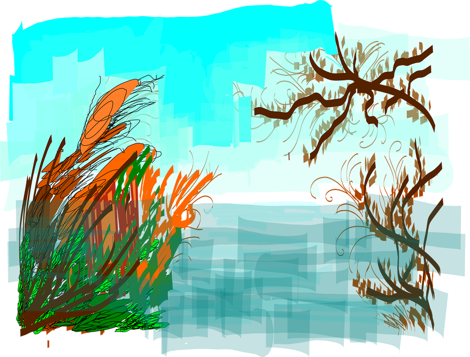 Free vector graphic: River, Reed, Bank, Waterside.