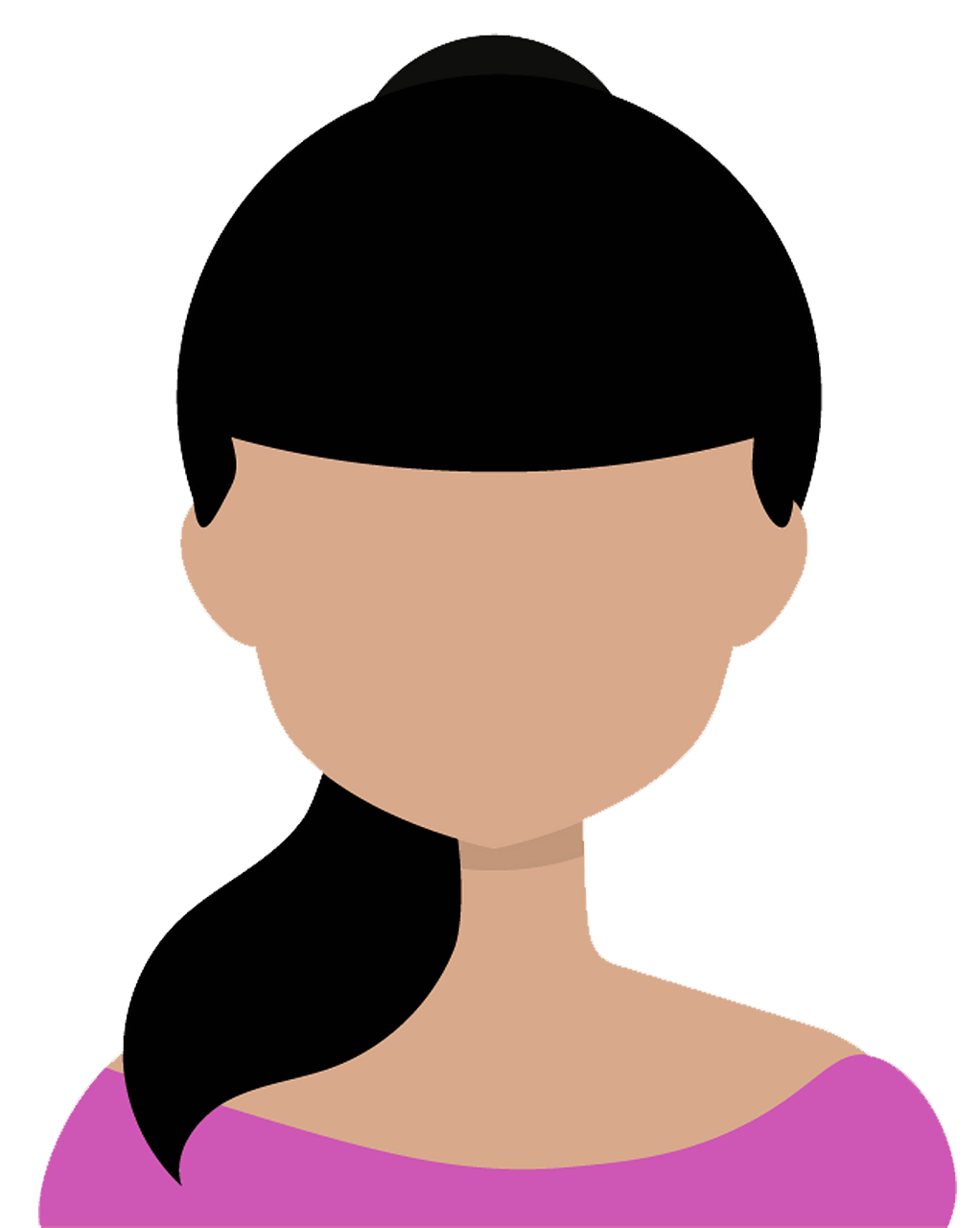 Girl avatar clipart. Free download..