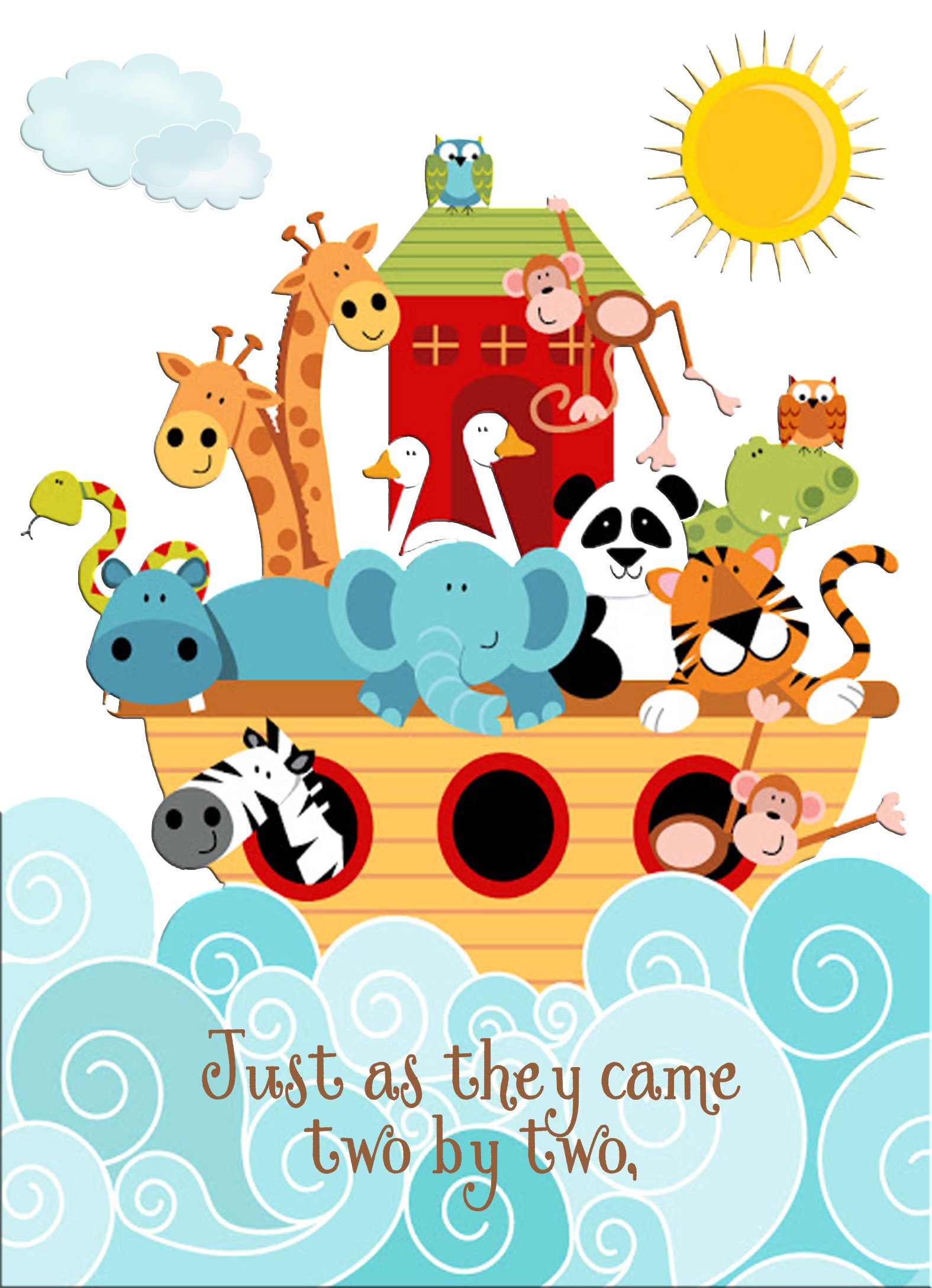 Noahs ark baby shower clipart 8 » Clipart Portal.