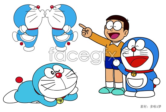 More than a dream and nobita vector.