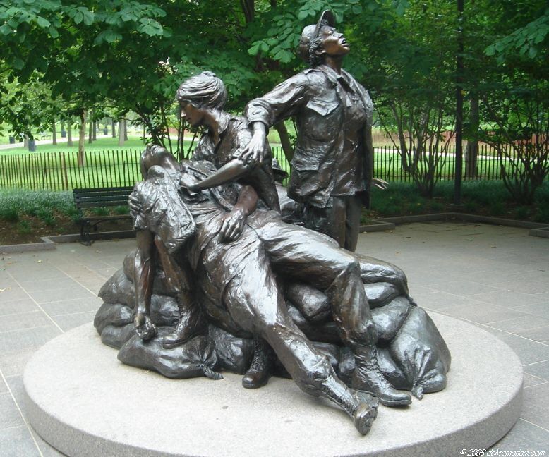 Vietnam Nurse Memorial Statue Clip Art.