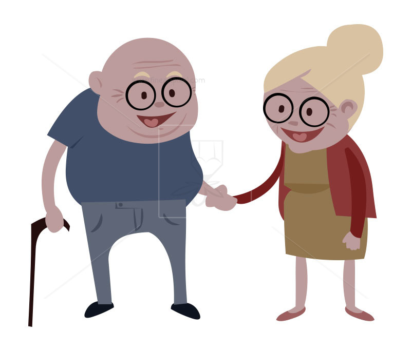 Happy Old Couples.