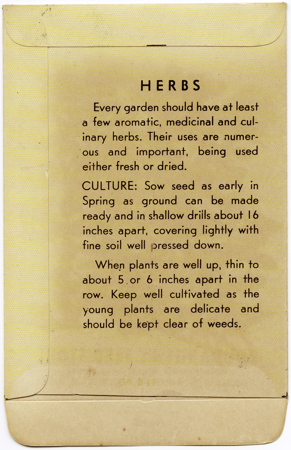 vintage seed packet, thyme seed envelope, gardening clipart.